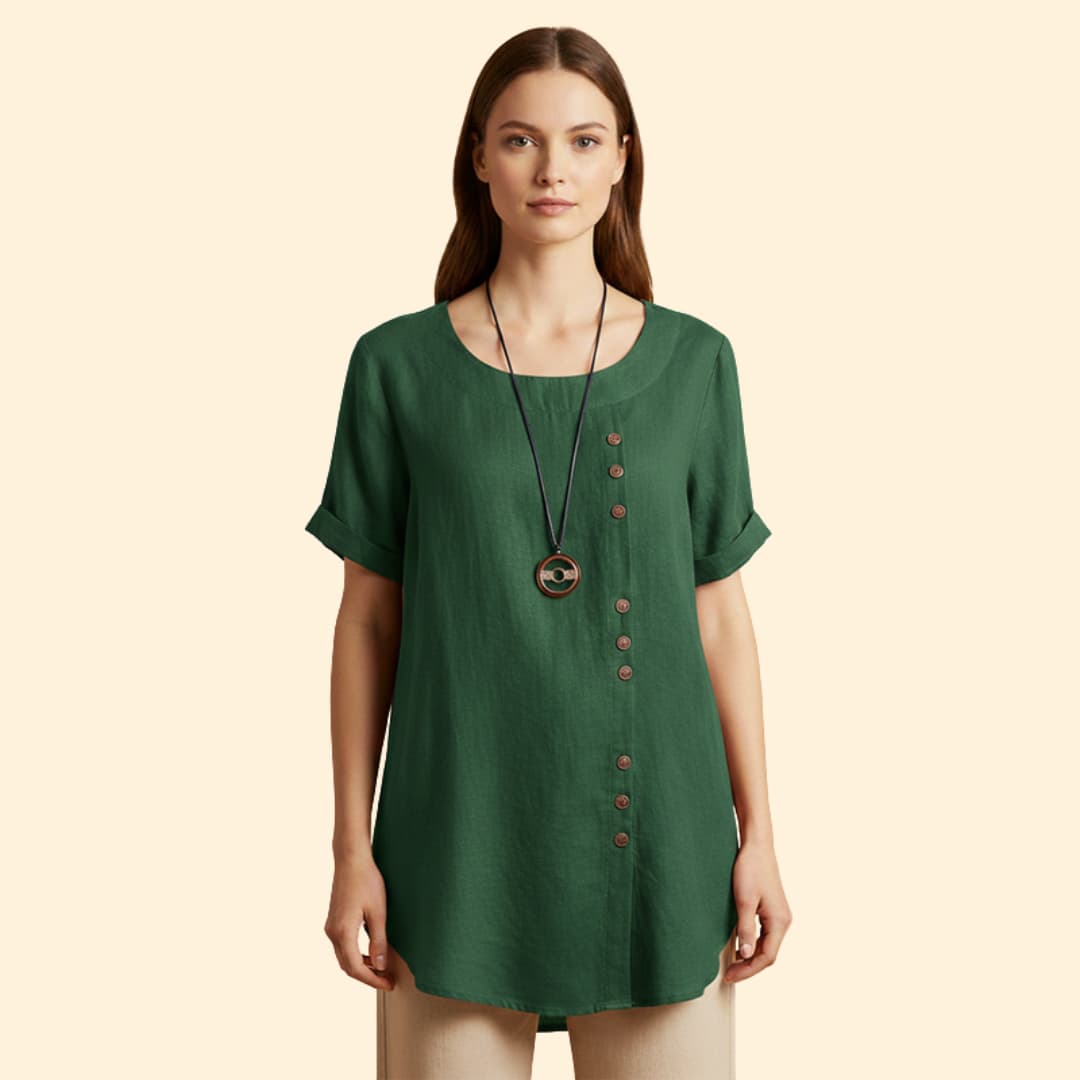 Women's Summer Shirt with Button Details