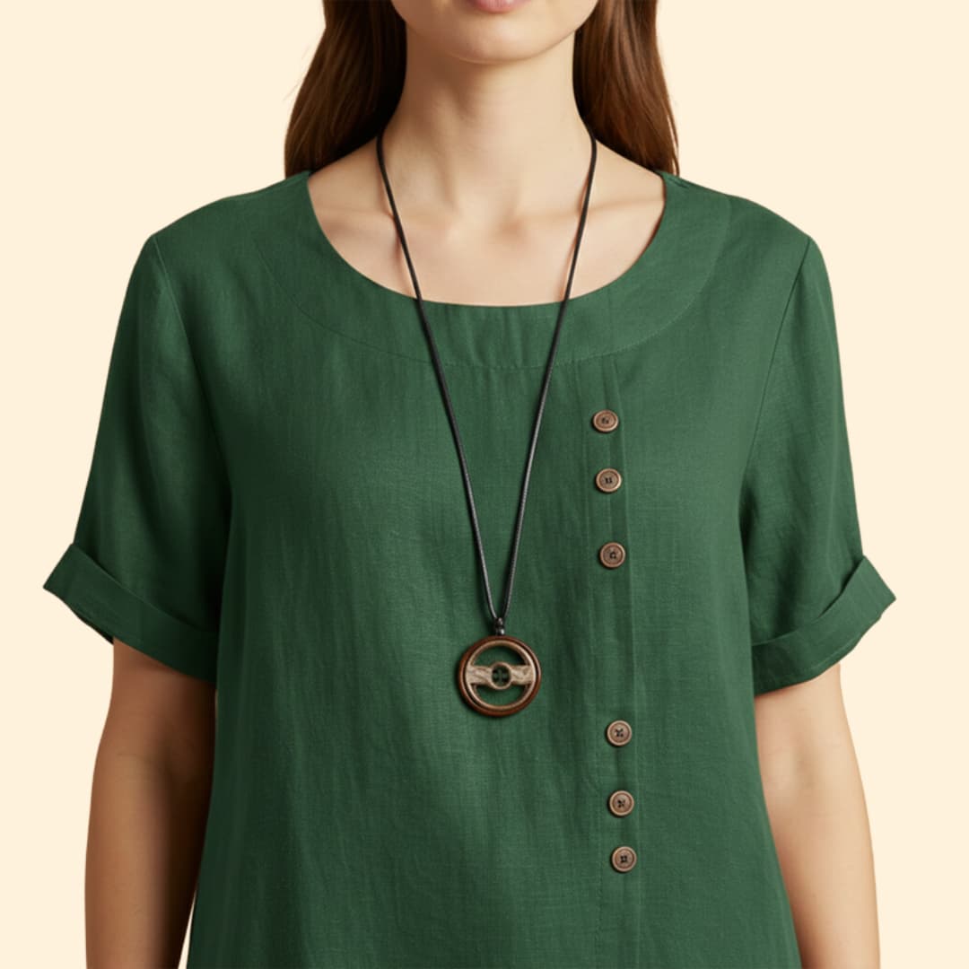 Women's Summer Shirt with Button Details