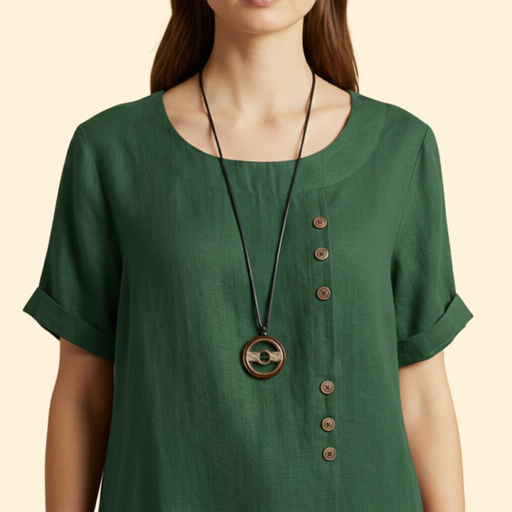 Women's Summer Shirt with Button Details