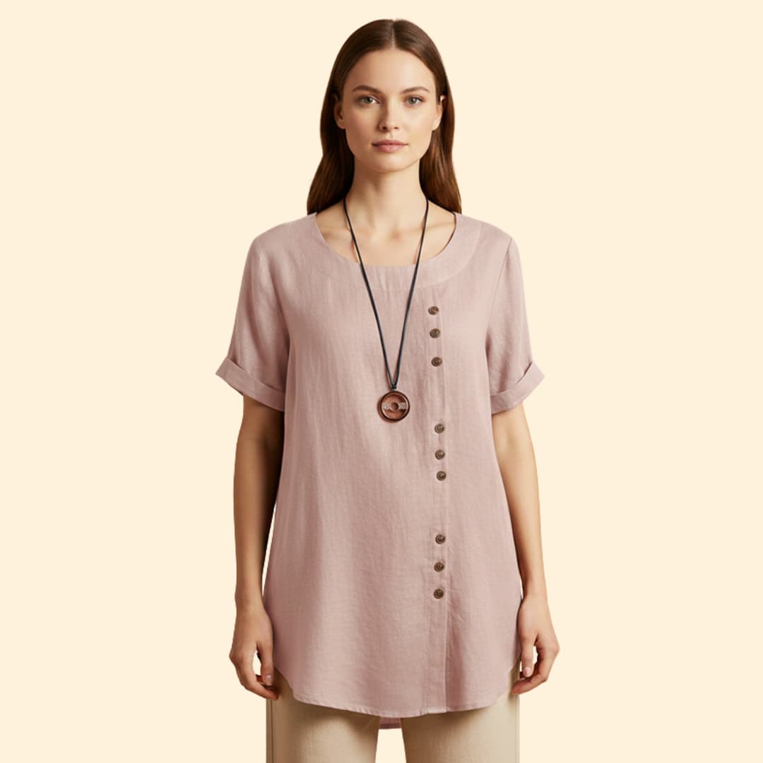 Women's Summer Shirt with Button Details