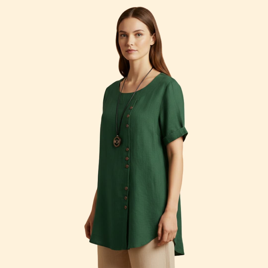Women's Summer Shirt with Button Details