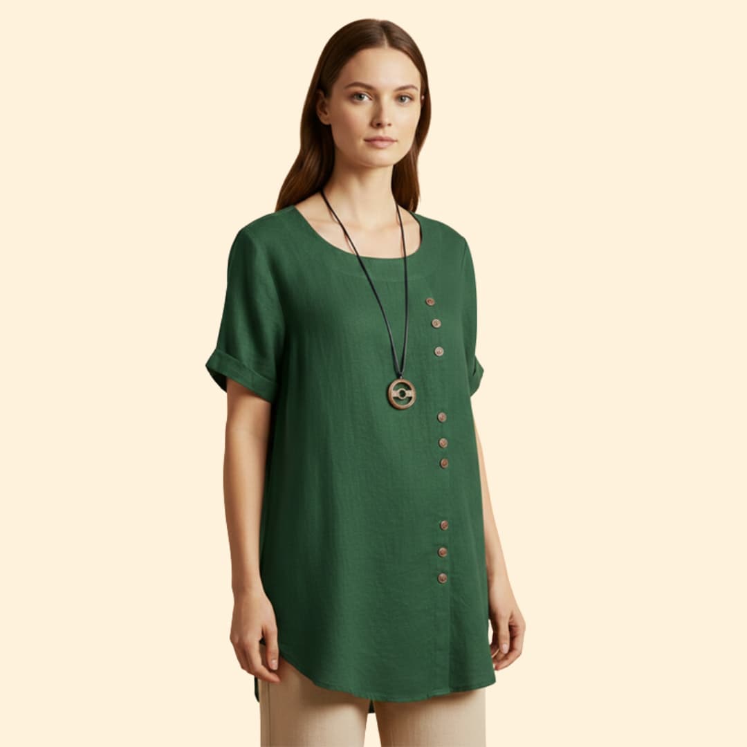 Women's Summer Shirt with Button Details