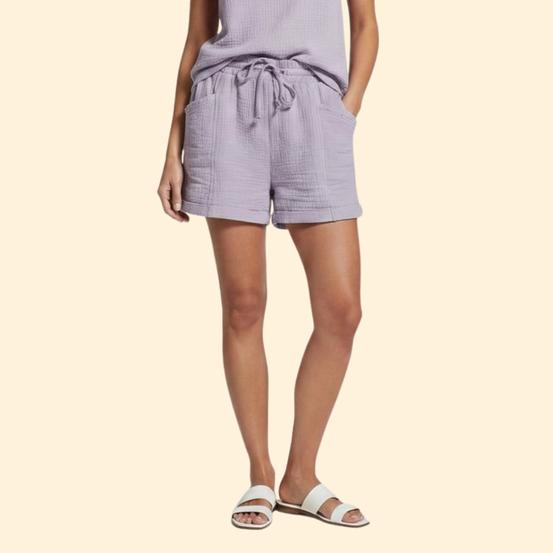 Women's Summer Shorts with Drawstring Waistband