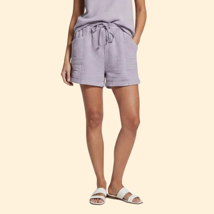 Women's Summer Shorts with Drawstring Waistband
