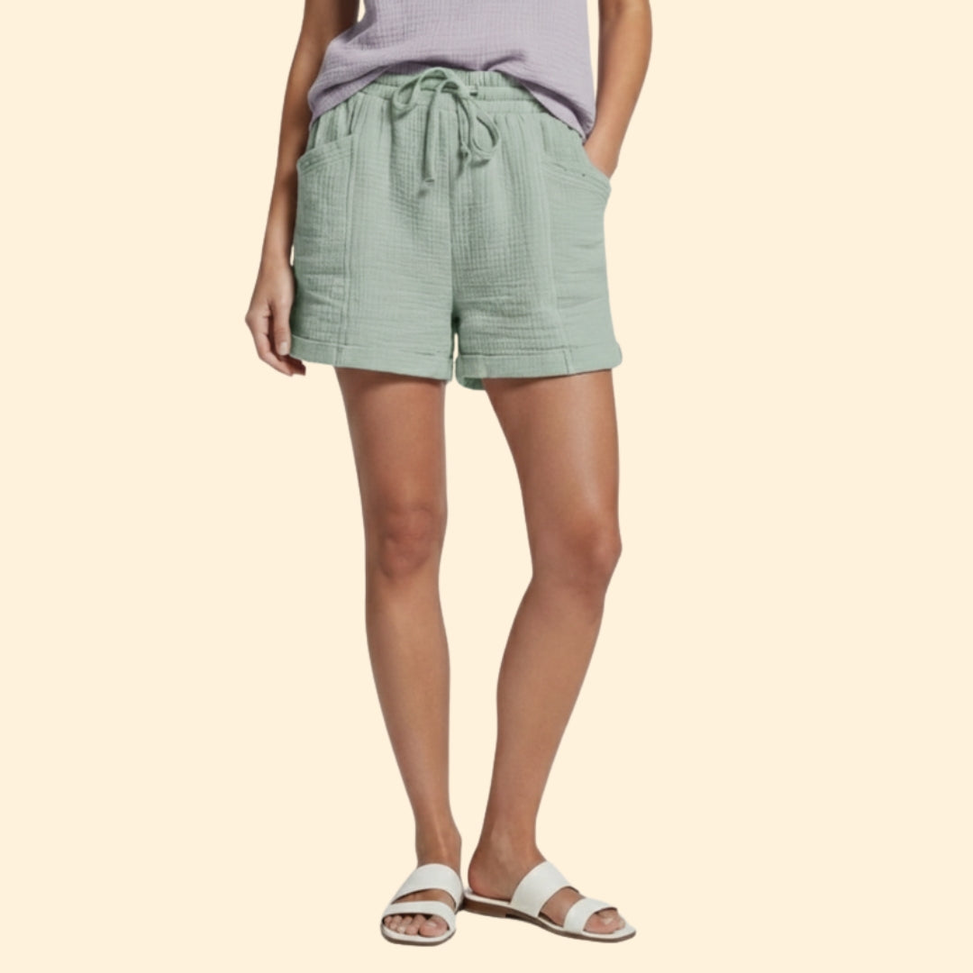 Women's Summer Shorts with Drawstring Waistband
