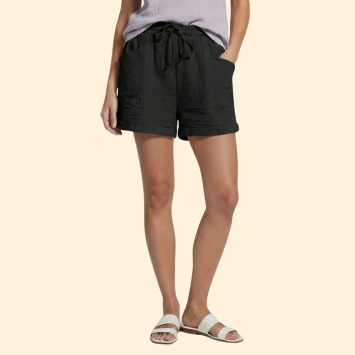 Women's Summer Shorts with Drawstring Waistband