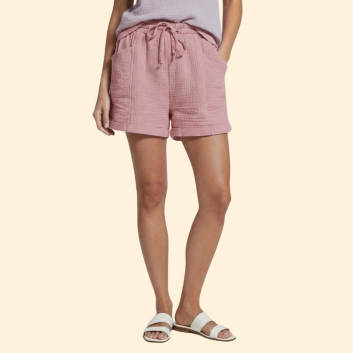 Women's Summer Shorts with Drawstring Waistband