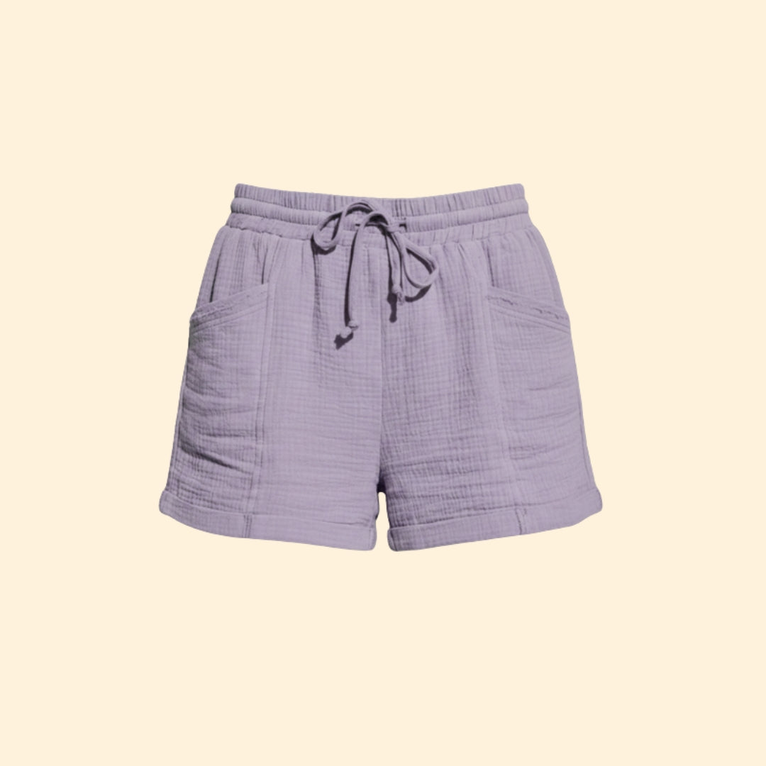 Women's Summer Shorts with Drawstring Waistband