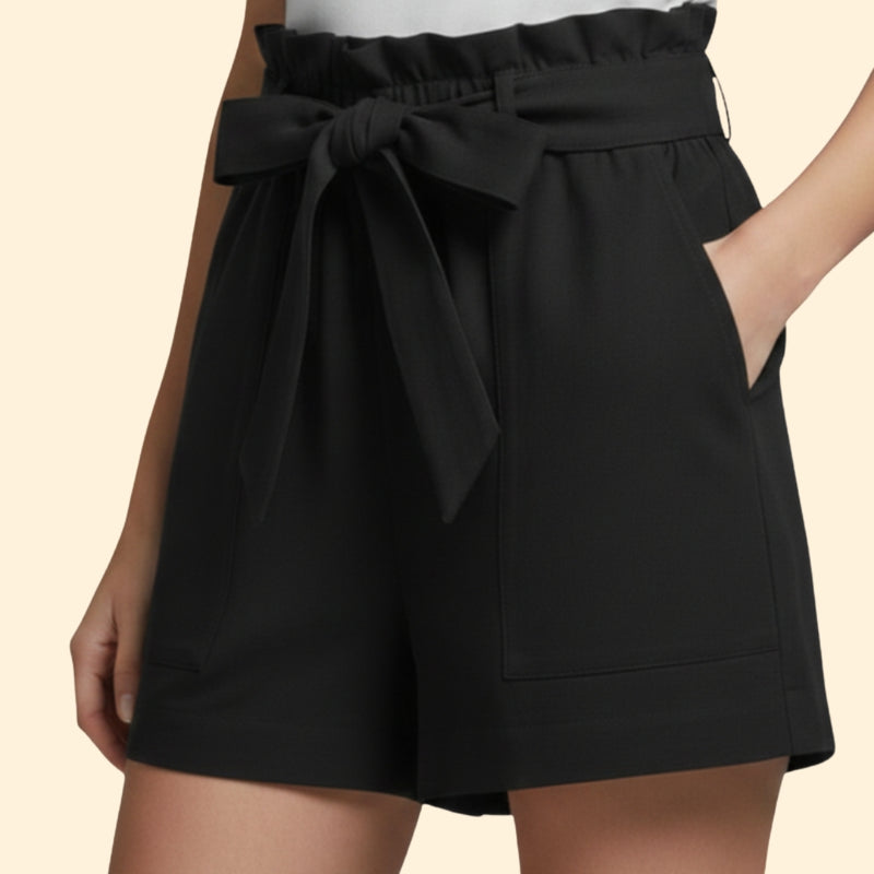 Women’s Summer Shorts with Ruffled Waistband