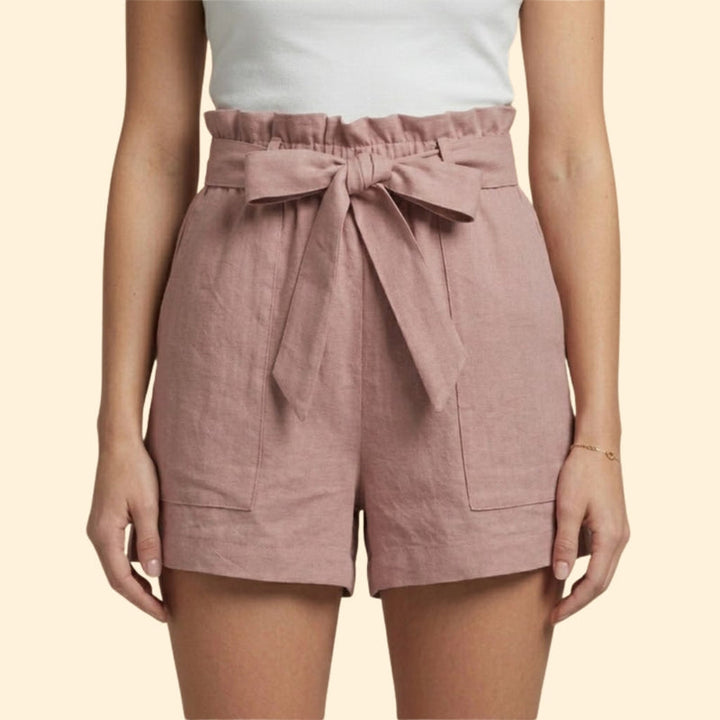 Women’s Summer Shorts with Ruffled Waistband
