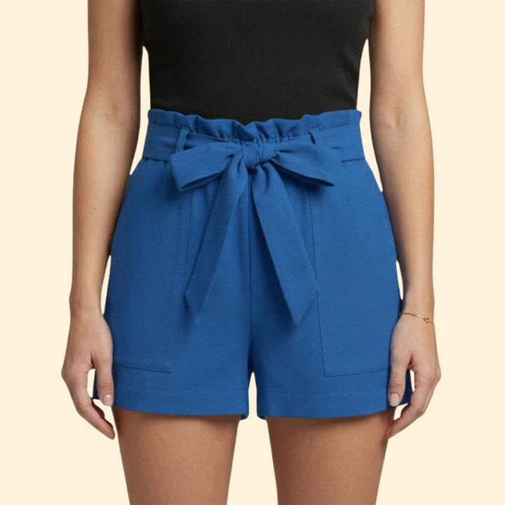 Women’s Summer Shorts with Ruffled Waistband