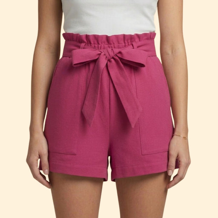Women’s Summer Shorts with Ruffled Waistband