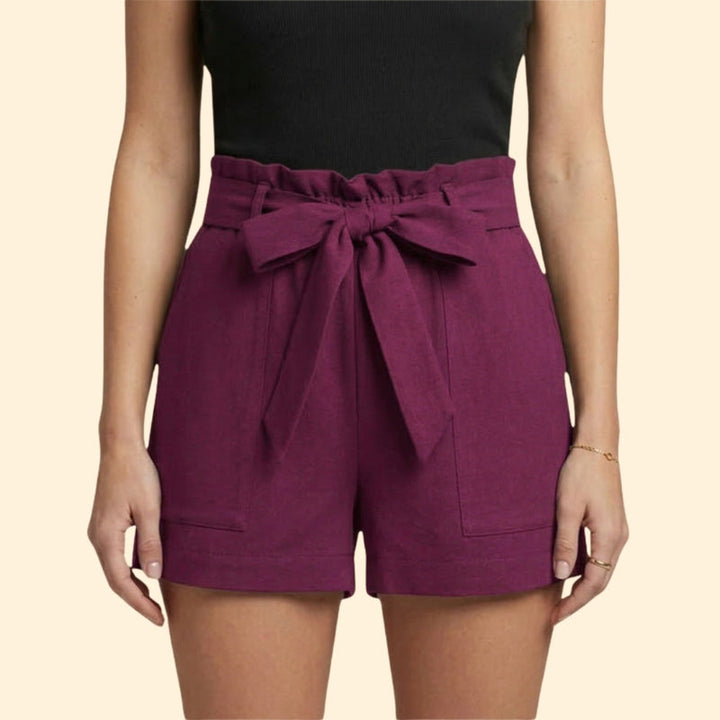 Women’s Summer Shorts with Ruffled Waistband