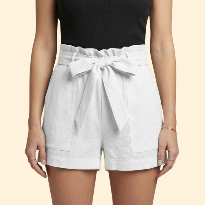 Women’s Summer Shorts with Ruffled Waistband