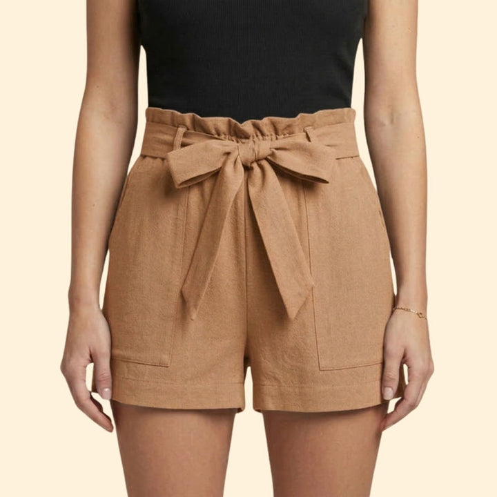 Women’s Summer Shorts with Ruffled Waistband