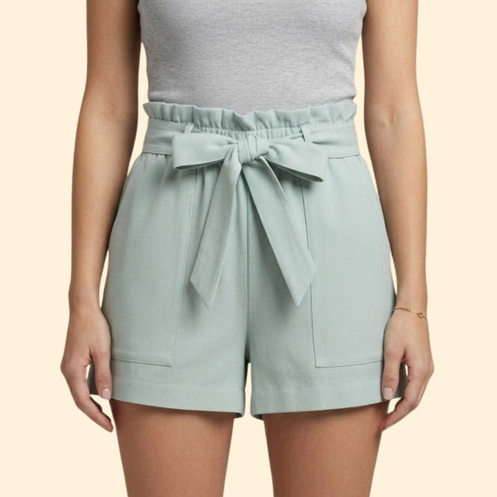 Women’s Summer Shorts with Ruffled Waistband