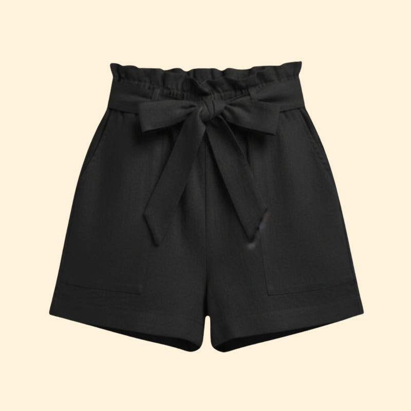 Women’s Summer Shorts with Ruffled Waistband