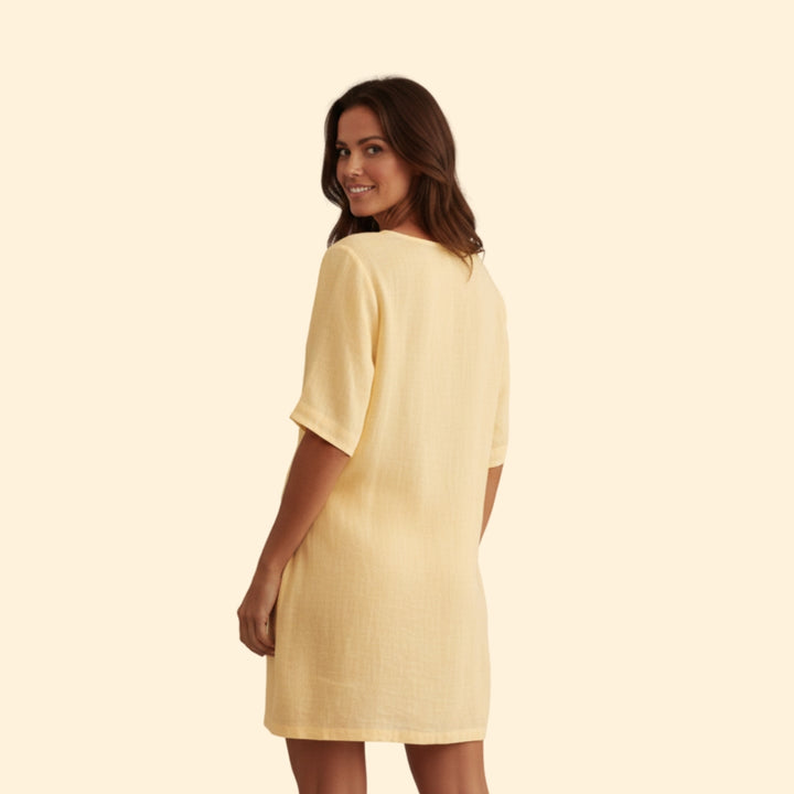 Women’s Summer Tunic with Button Front