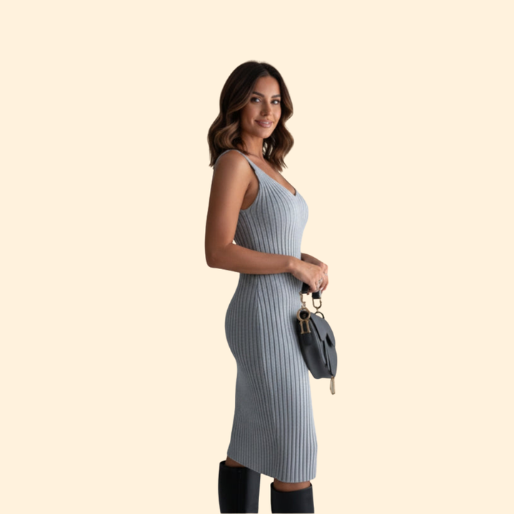 Women’s Sweater Dress with Fitted Silhouette