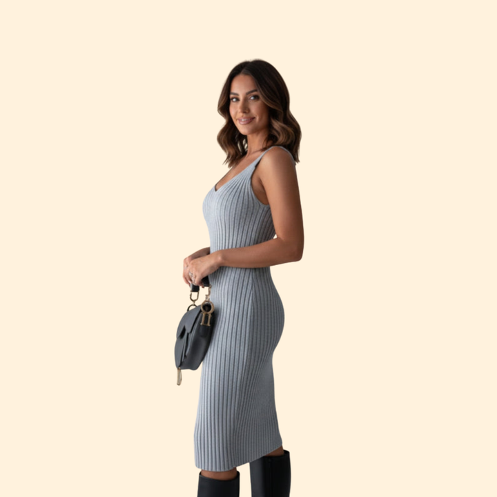 Women’s Sweater Dress with Fitted Silhouette
