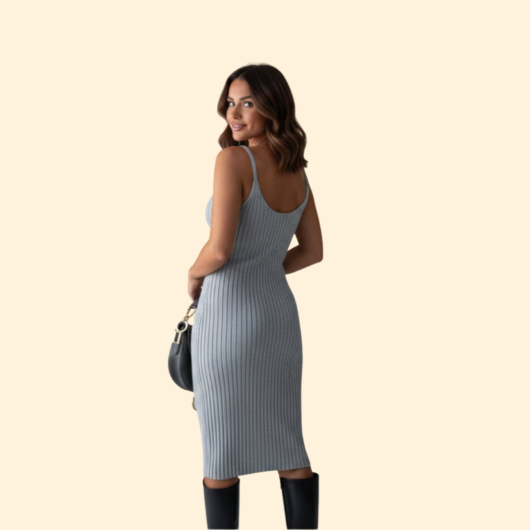 Women’s Sweater Dress with Fitted Silhouette