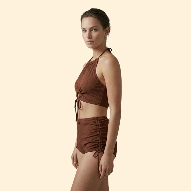 Women’s Swimwear Set with Drawstring Detail