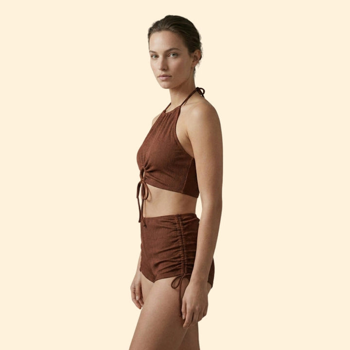 Women’s Swimwear Set with Drawstring Detail