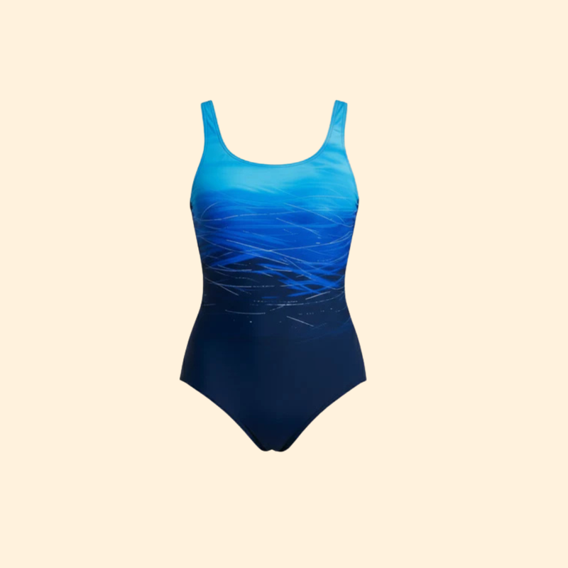 Women’s Swimwear with Abstract Water Design