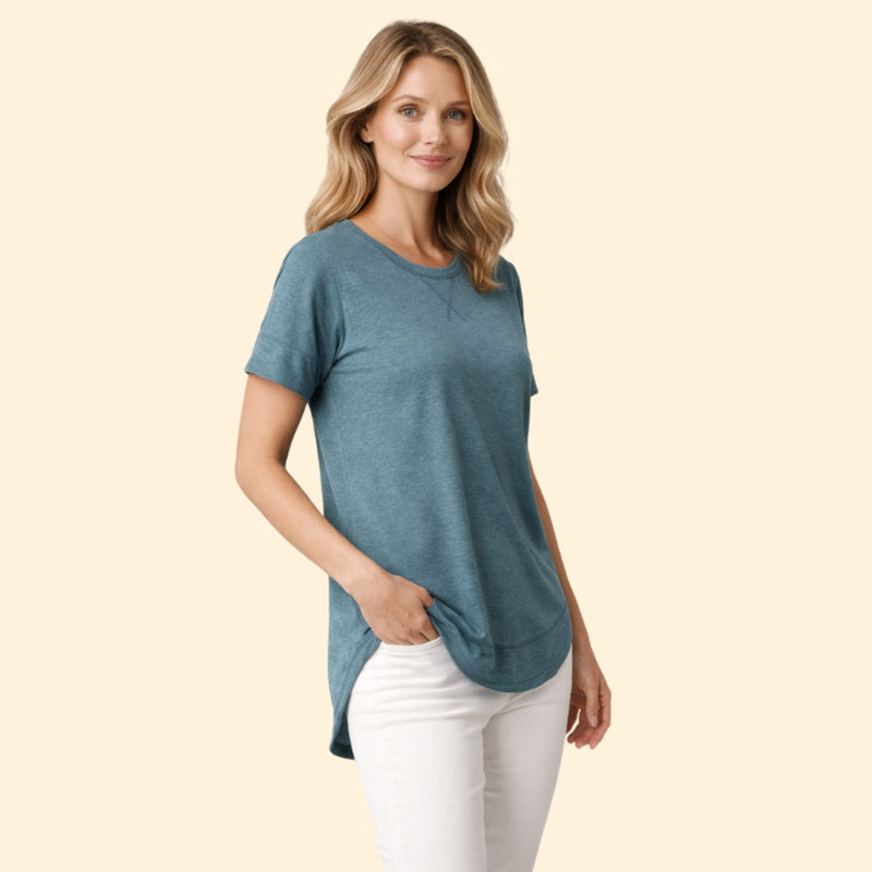 Women's T-Shirt with Drop Shoulders