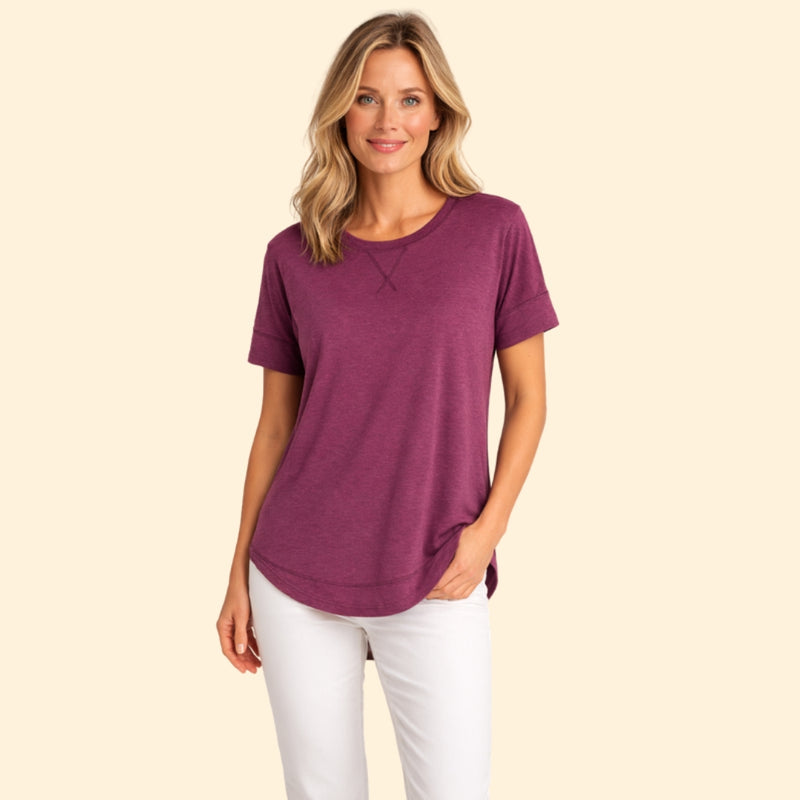 Women's T-Shirt with Drop Shoulders