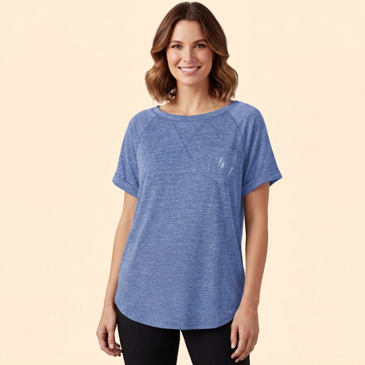 Women’s T-Shirt with Raglan Sleeves and Stitch Detail