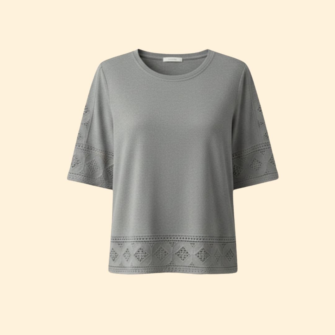 Women’s T-shirt with Lace Trim