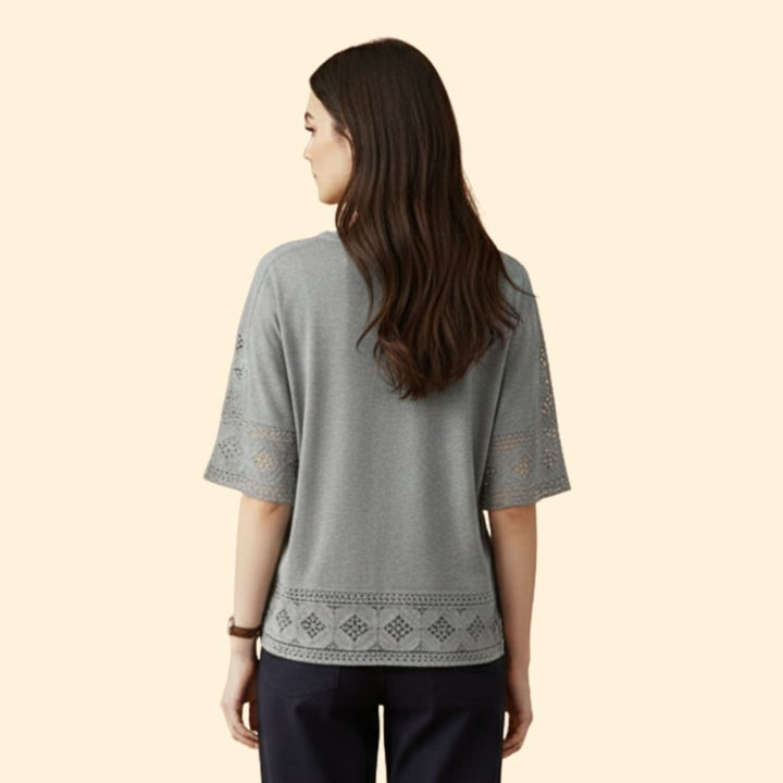 Women’s T-shirt with Lace Trim
