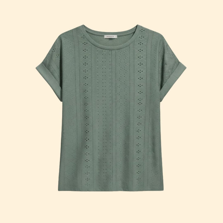 Women's T-shirt with Short Sleeve Design