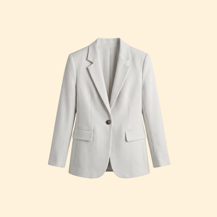 Women's Tailored Blazer Single-Button Closure
