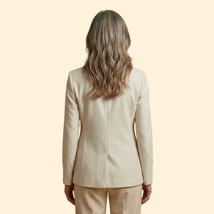 Women's Tailored Blazer Single-Button Closure