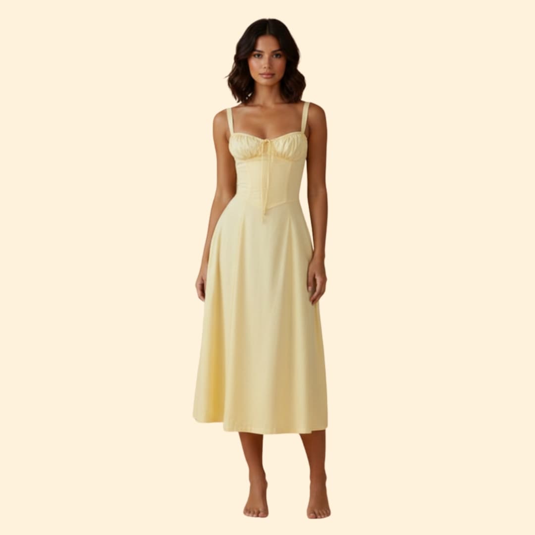 Women's Tailored Dress Corset Detail