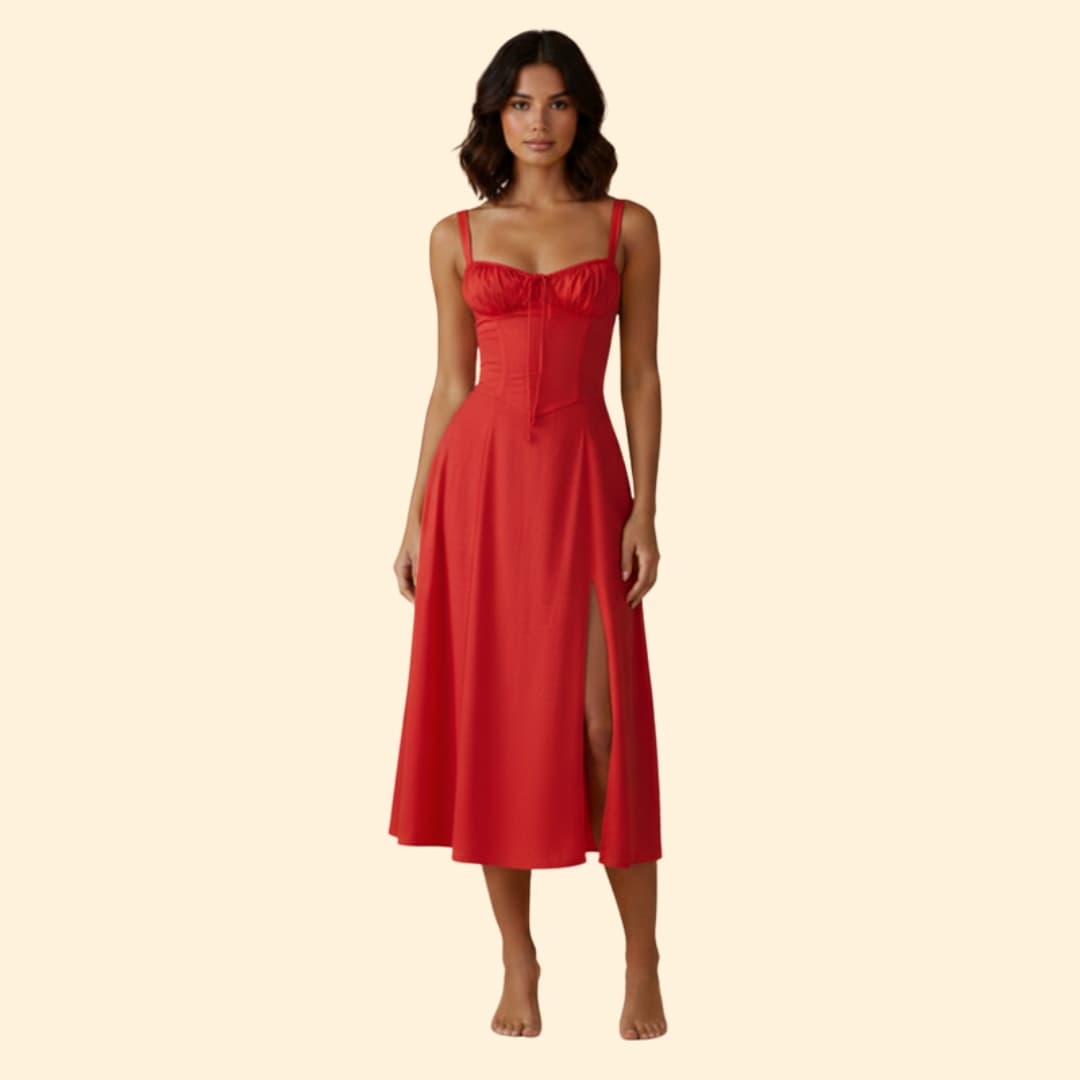 Women's Tailored Dress Corset Detail