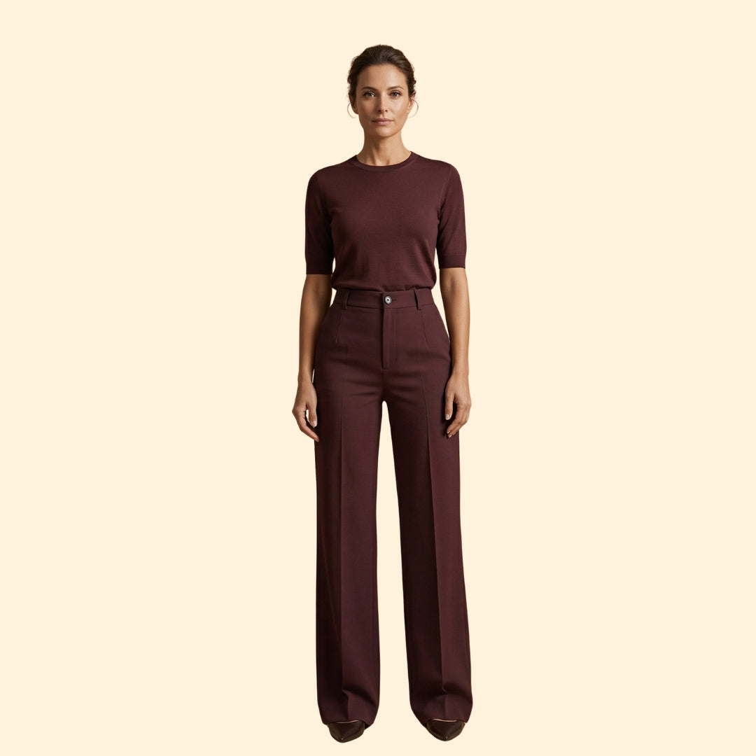 Women's Tailored Trousers with Stretch