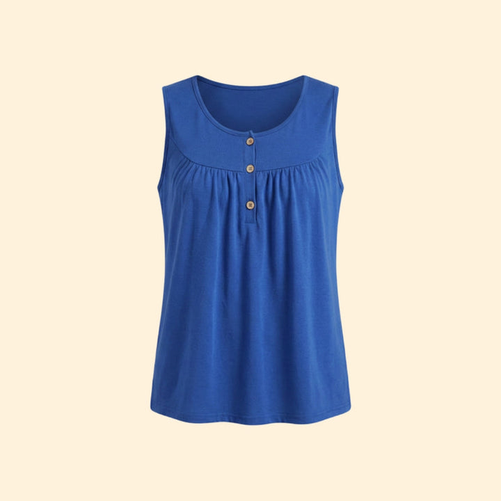 Women’s Tank Top with Button Accent