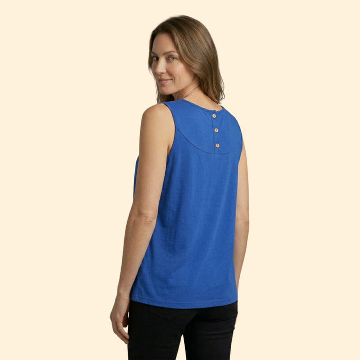 Women’s Tank Top with Button Accent