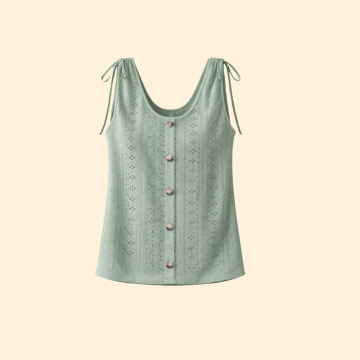 Women’s Tank Top with Button Front Design