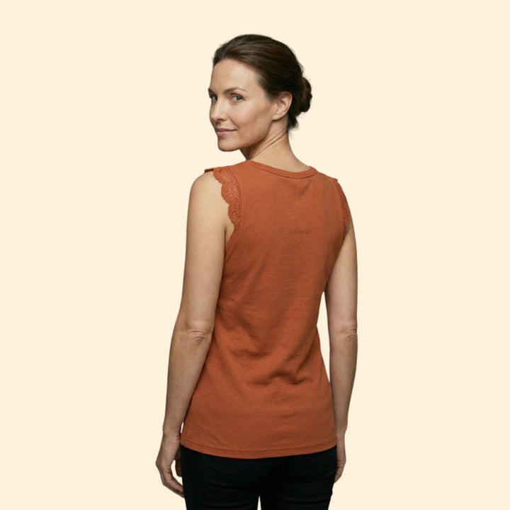 Women’s Tank Top with Lace Sleeves
