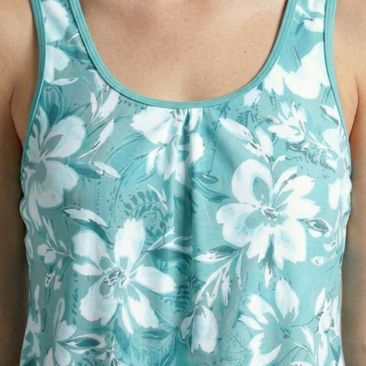 Women’s Tankini Set with Floral Top and Shorts