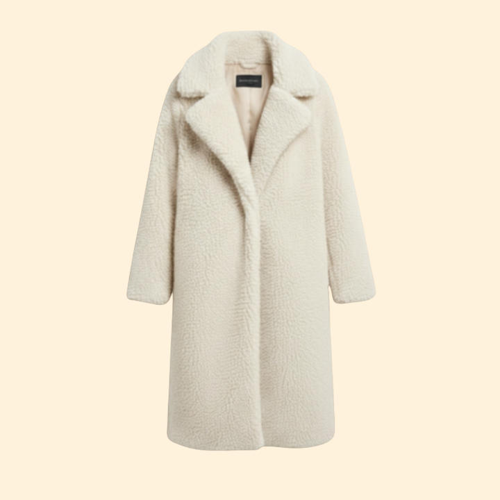 Women’s Teddy Overcoat with Notched Collar