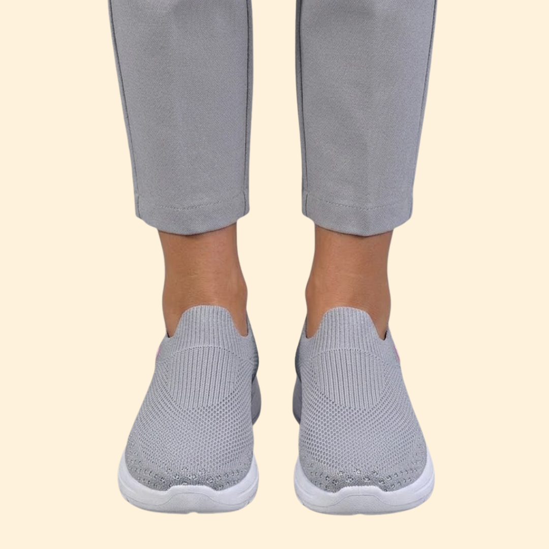 Women's Textured Casual Sneakers with Support