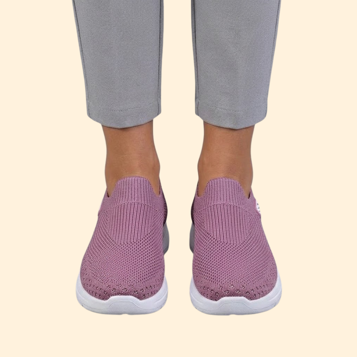 Women's Textured Casual Sneakers with Support