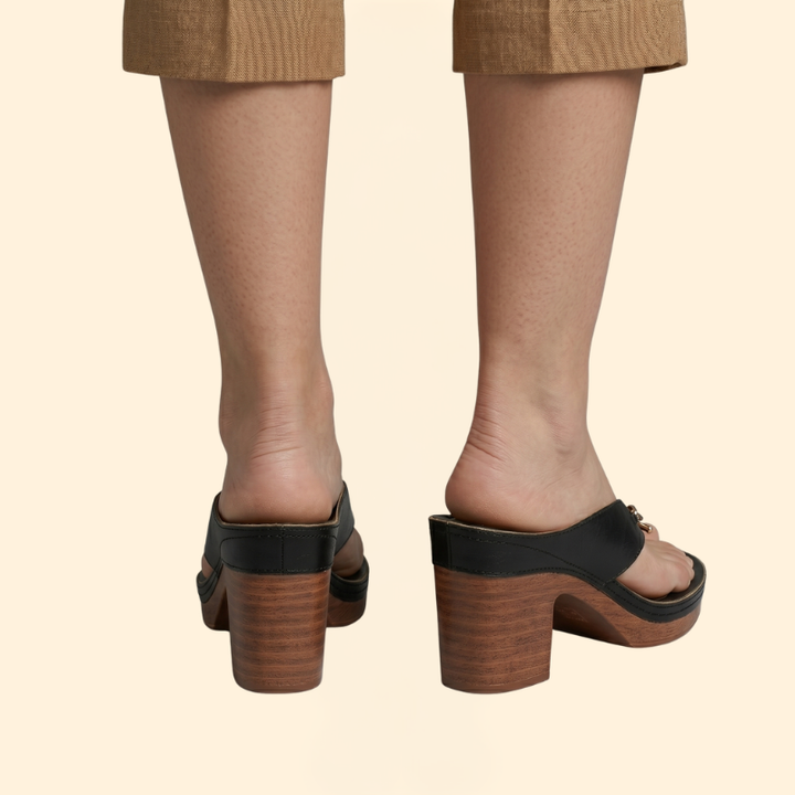 Women’s Thong Sandals with Block Heel