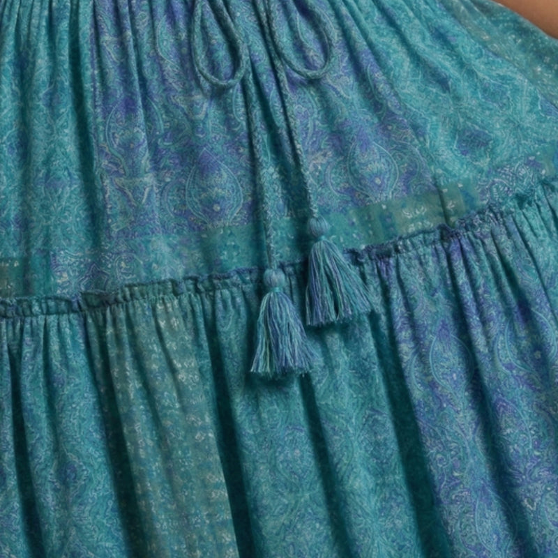 Women’s Tiered Maxi Skirt with Elastic Waist