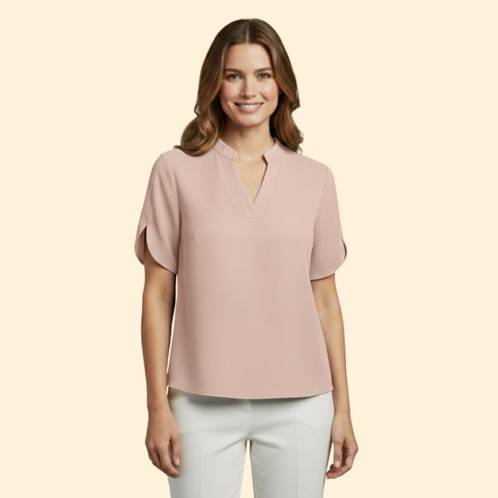 Women’s Top with V-Cut and Flowing Sleeves